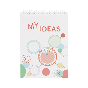Spiral notebook, idea note, mind map note,My Ideas Exercise book