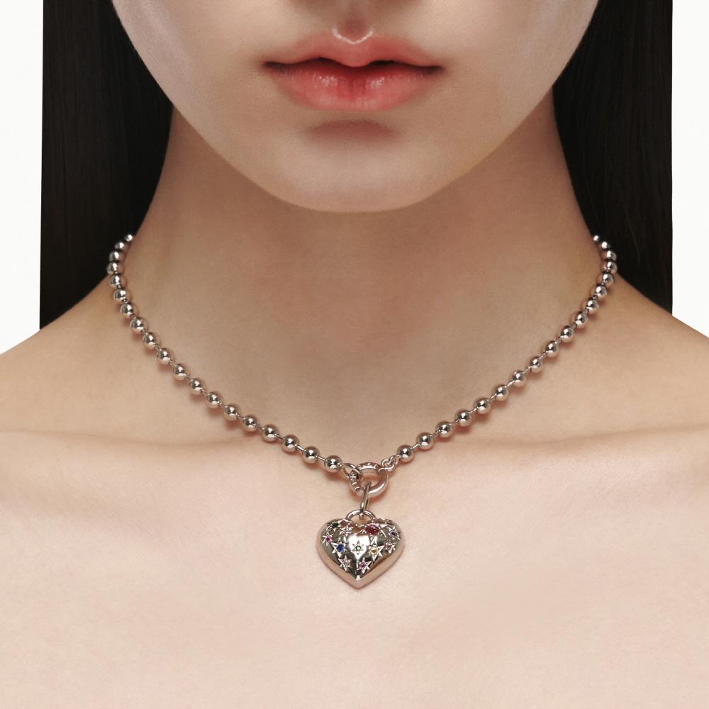 Big Multi Heart Necklace