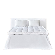 [CROWN GOOSE] GOOSE DOWN 2-LAYERED TOPPER(KING) + Mattress Cover(cotton 100%)Poland Goosedown & cott