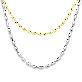 full image Thermal Steel Metal Rice Beads Chain Necklace Choker