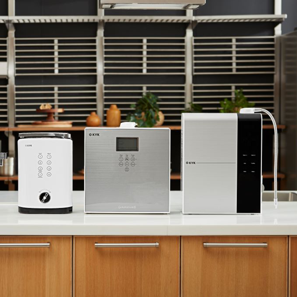 KYK HISHA, Alkaline water ionizer, Alkaline water purifier, Hydrogen water generator, Healthy water